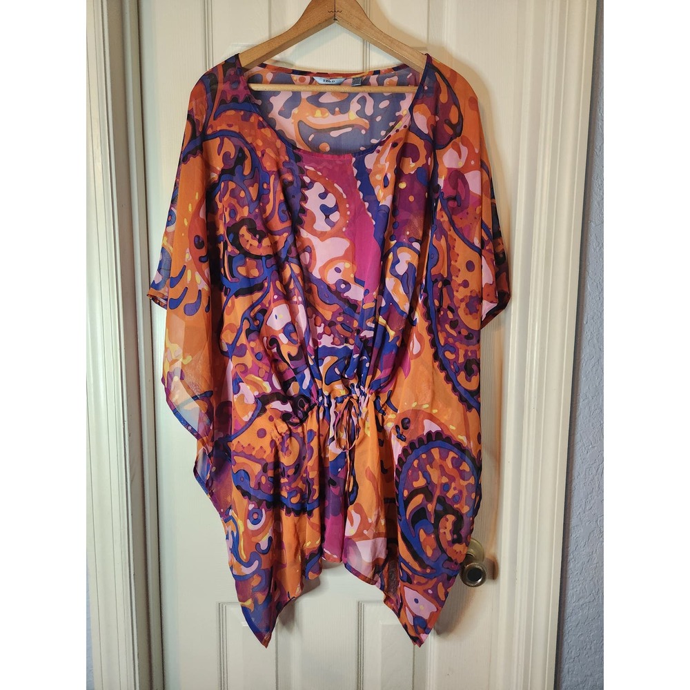 IZOD Sheer Vibrant Swim Cover-Up